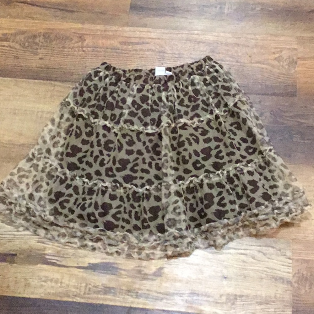 Place Brown Black Bubble Mini Skirt